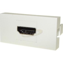 Mykablo 22.5x45 HDMI Dişi - Dişi Beyaz Priz Modülü