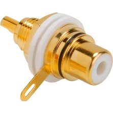 Mykablo RCA Şase Tipi Gold Konnektör Kırmızı+Siyah