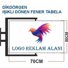 DRK PRINT Dikdörgen Dönen Işıklı Fener Tabela