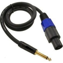 Mykablo Kaliteli 2x1.5 mm Speakon - 6.3 mm Mono Kablo - 15 Metre