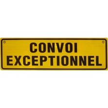 DRK PRINT Convoi Exceptionnel Uyarı Levhası 190 x 25 cm