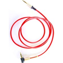 Mykablo 3.5 mm Stereo AUX 90 Derece Uçlu Kablo 1.2 Metre