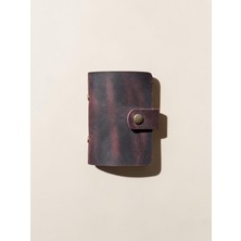 MAT DERİ Kredi Kartlık Hakiki Deri Içi Şeffaf 10-20 Bölmeli Hediyelik Kartlık Küçük Kartvizitlik ( 9 x 7 cm )