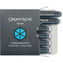 Caran D'ache 8021 Ink Cartridges Chromatics Hypnotic Turquoise