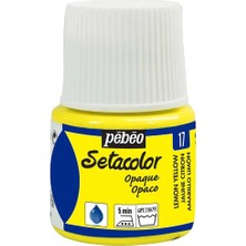 Pebeo Setacolor Opaque (Opak) 45ML Lemon Yellow 17