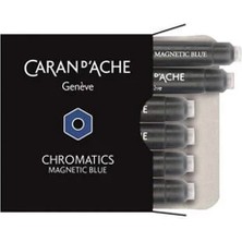 Caran D'ache 8021 Ink Cartridges Chromatics Magnetic Blue