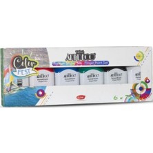 Artdeco 6 Adet Parmak Boyası Seti 75 ml Anaokulu İçin Güvenli Kullanım