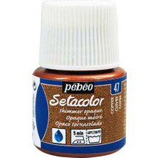 Pebeo Setacolor Shimmer Opaque (Metalik) 45ML Copper 47