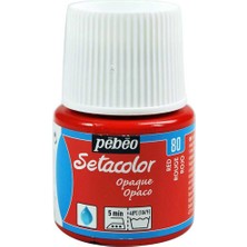 Pebeo Setacolor Opaque (Opak) 45ML Red 80