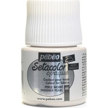 Pebeo Setacolor Shimmer Opaque 45ML Pearl 44