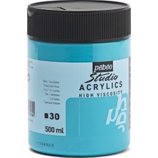 Pebeo Acrylic Studio 500ML Turquoise Blue 30