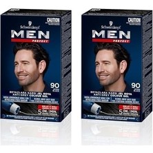 Men Perfect Erkek Saç Boyasi 90 - Siyah 2li Paket