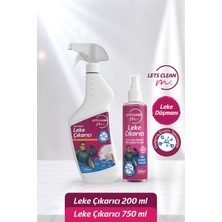 letsClean Profesyonel Güçlü Leke Çıkarıcı Sprey Avantaj Paketi 200 ml + 750 ml