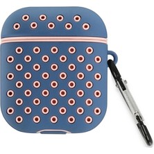 SBN - Store Airpods 2 (2.nesil) Spor Delikli Kılıf - Mavi-Pembe