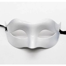 Herşey Trend Beyaz Renk Masquerade Kostüm Partisi Venedik Balo Maskesi