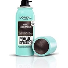 Retouch Beyaz Dipleri Kapatıcı Sprey - Koyu Kahverengi (75 Ml) (4 Paketi)