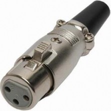 Mykablo 3 Pin XLR Dişi Kelepçeli Konnektör