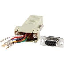 Mykablo D-Sub 9 Pin Dişi - RJ45 Dişi Modüler Çevirici