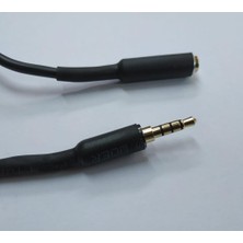 Mykablo 3.5 mm Stereo 4 Boğumlu (TRRS) Siyah Uzatma Kablosu 5 Metre