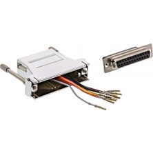 Mykablo D-Sub 25 Pin Dişi - RJ45 Dişi Modüler Çevirici