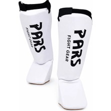 Pars Elastik Kick Boks Muay Thai Ayak Kaval Koruyucu Beyaz