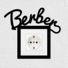 To Design Lab Berber Temalı Dekoratif Priz Süsü (8,5x8,5 cm Priz Çerçevesiyle Uyumludur)