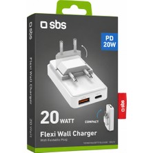 Sbs Flexi Usb-A & Usb-C 20W Hızlı Şarj Cihazı
