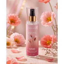 Likolash Libre Body Mist Kadın Vücut Spreyi Şakayık (Peony) Kokulu 200 ml Ferahlatıcı Günlük Kullanım
