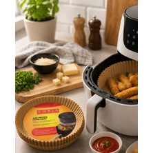 Tios Shop Krm 100 Parça Airfryer Kağıdı Tek Kullanımlık Temiz Pişirme Kağıdı Krm