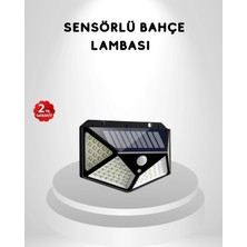 Tios Shop Krm 100 LED Güneş Enerjili Bahçe Lambası – Pır Sensörlü, IP65 Su Geçirmez Dış Mekan Aydı