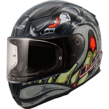 Kapalı Kask Ls2 Rapıd 2 Spox Gri Kırmızı Orjinal 2xl