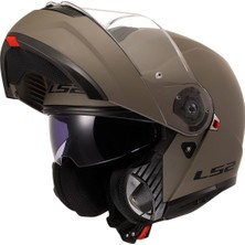 Çene Açılır Kask Ls2 Strobe 2 Mat Kum Orjinal Vizörlü L
