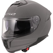 Kapalı Kask Ls2 Stream 2 Mat Concrete Orjinal Vizörlü 3xl