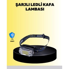 Tios Shop Krm Kafa Lambası LED Fener Pratik Taşınabilir Ayarlanabilir USB Şarjlı Krm