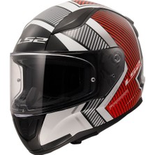 Kapalı Kask Ls2 Rapıd 2 Extra Beyaz Kırmızı Orjinal Xl