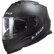 Kapalı Kask Ls2 Storm 2 Mat Siyah Orjinal Vizörlü Xl