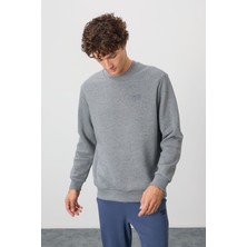 Air Jones Omar Gri Melanj Şardonlu Erkek Sweatshirt - 88137