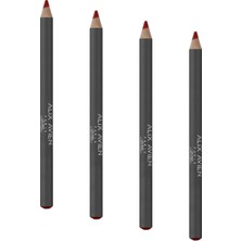 Uzun Süre Kalıcı Dağılma Yapmayan Nemlendirici Dudak Kalemi - Lipliner Pencil 16 Red Carpet (4 Paketi)