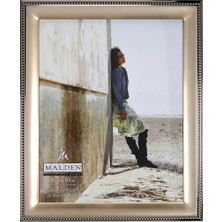 Tasarımlar Klasik Altın Metal Gümüş Boncuklu 2 Tonlu Resim Çerçevesi 8X10 Altın