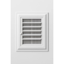 Banyo Wc Havalandırma Menfezi Kolay Montajlı Ekonomik Sinek Böcek Geçirmeyen Yapı Çift Taraflı Bantla Kullanılabilir Buhar ve Nem Önleyici Panjur Sistemli 35X55 cm