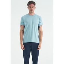 Air Jones Calvin Açık Mavi Basic Erkek T-Shirt - 88245