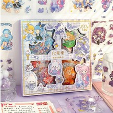 Fairy Girl And Animals Temalı 100 Yaprak 4 Bölmeli Sticker Seti • Bullet Journal