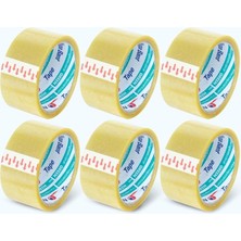 mm x 40 mt Şeffaf Koli Bandı Akrilik 6 Adet