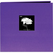Book Cloth Cover Post Bound Album 12X12-GRAPE Purple