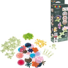 350411, Çiçekli Yaratıcılık Seti, 32 Adet Doku, 16 Adet Pistil, 16 Adet Çiçek Sapı, 16 Özel Çiçekli Tasarım, Dekoratif Obje Yapımı