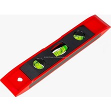 Mini Su Terazisi, 23 Cm, Mıknatıslı, Kompakt Su Terazisi, Plastik Gövde, Hassas Ölçüm Seviyelendirme Aracı