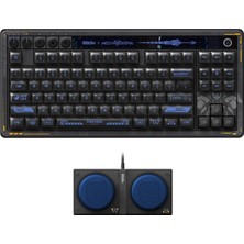 Retro 87 Mekanik Klavye Çalışırken Değiştirilebilir Kailh Anahtarları Rgb Arka Işık Programlanabilir Düğmeler Windows ve Için Kablosuz 2.4g Bluetooth Usb-C - Mecha Break Panter