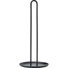 Kağıt Havlu Tutucu Ayakta Metal Kağıt Tutucu Çap 14 5 cm Yükseklik 32 cm Siyah