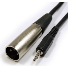 Mykablo 3 Pin XLR Erkek to 3.5 mm Stereo Erkek Kablo 5 Metre