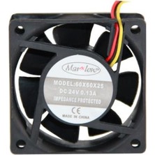 Marxlow 60X60X25 mm 24 Volt 0.13 Amper 3 Pin Fan